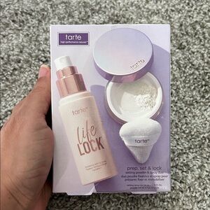 Tarte Prep, Set & Lock Setting Powder & Spray Duo - Cream and White